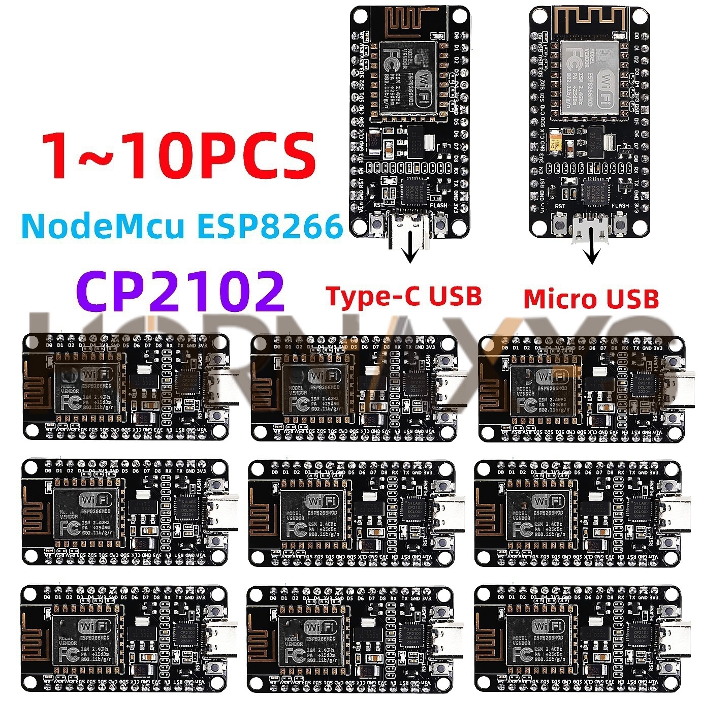 Esp8266 Nodemcu Board - 1-10PCS/Wireless Module CP2102 NodeMcu V3 V2