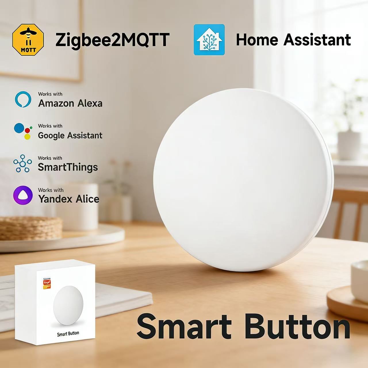 Home Automation Ideas - Zigbee3.0 2MQTT Smart Button Scene Switch