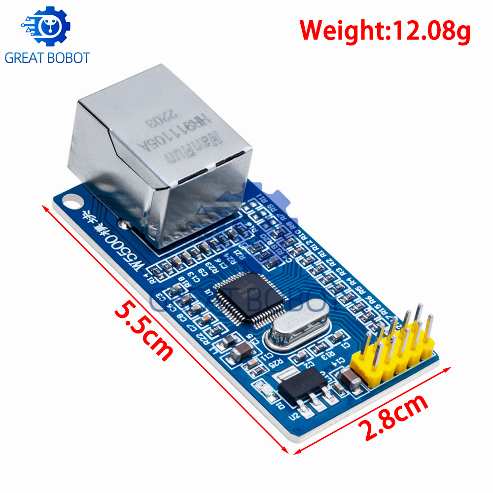 BS 1PCS  W5500 Ethernet networ - огляд і ціна Ethernet Module W5500