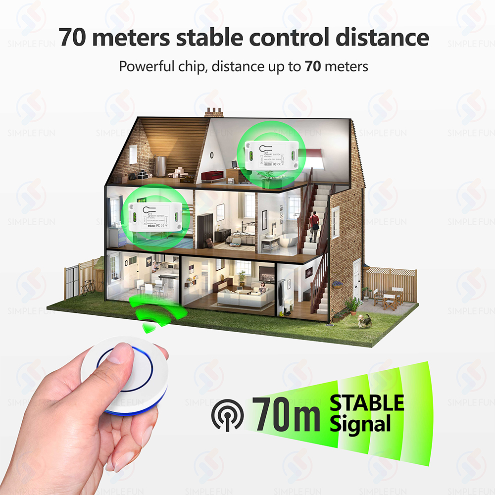 Wireless RF433MHz Remote Contr - огляд і ціна Sonoff Basic Switch