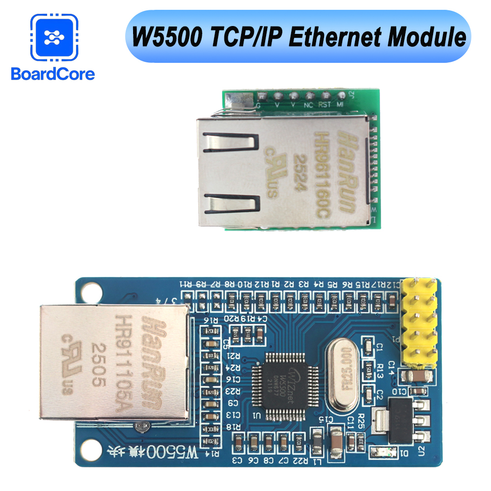 1PC 3.3V W5500 Chip New SPI to - огляд і ціна Ethernet Module W5500