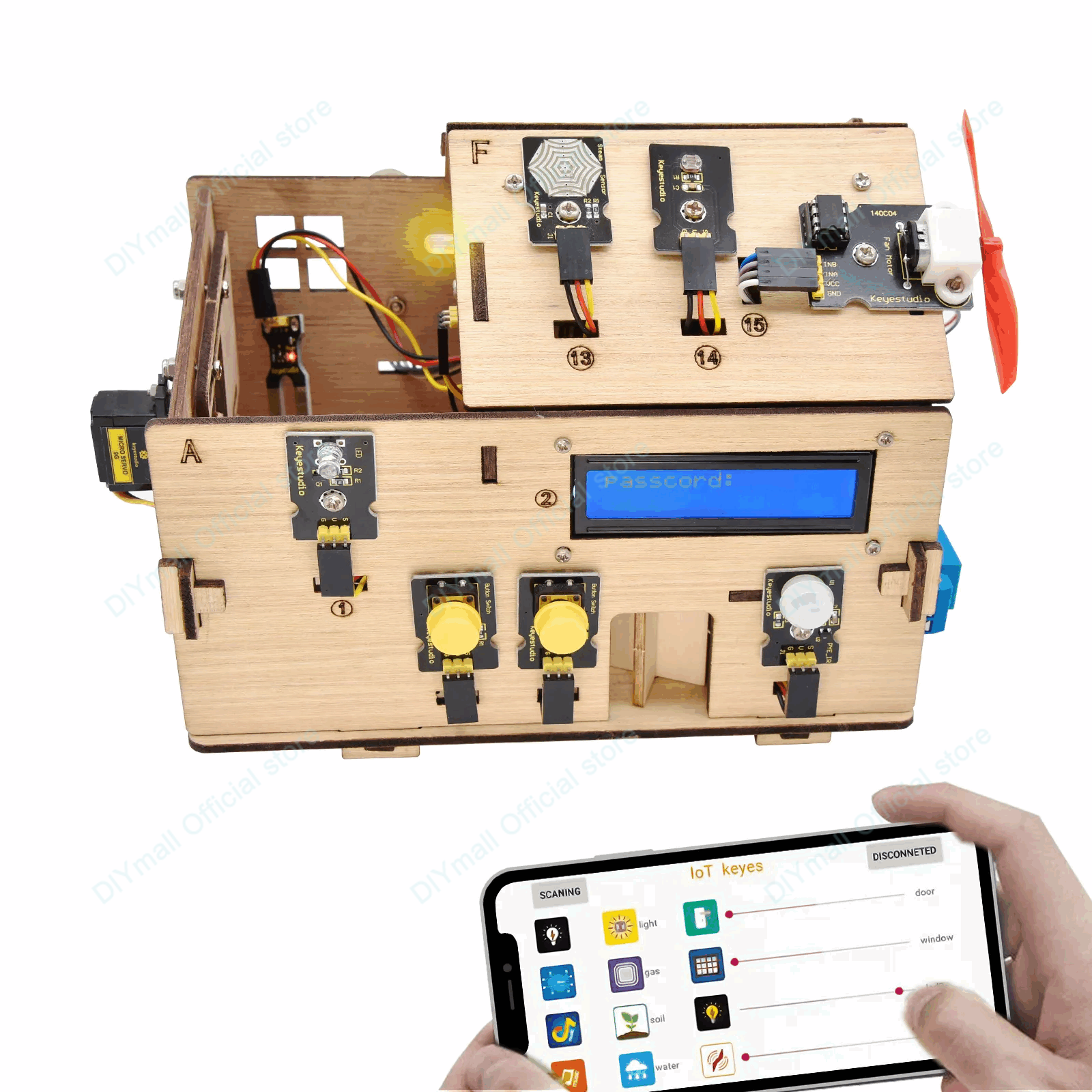Keyestudio Smart IoT Home Kit  - огляд і ціна Home Automation Arduino