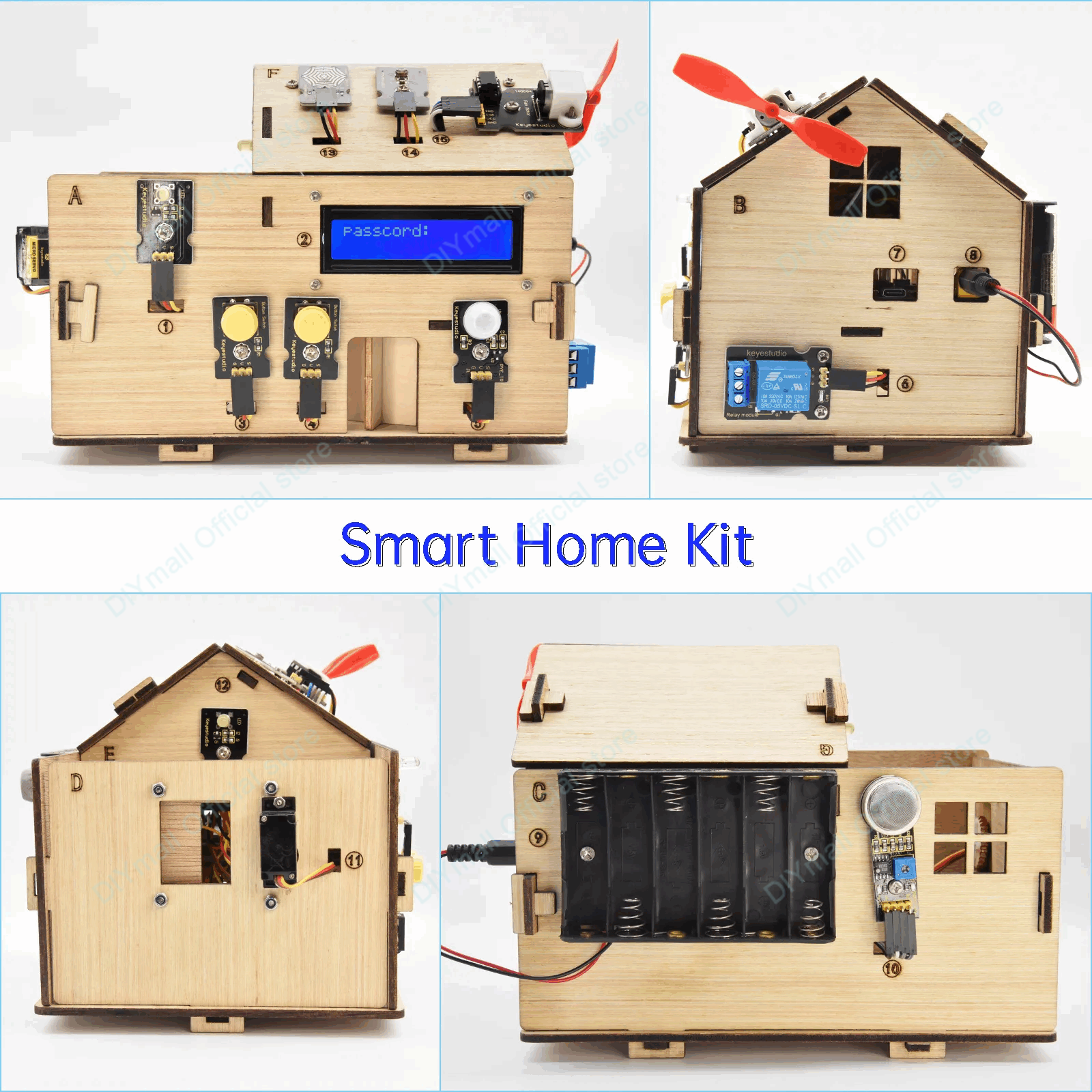 Keyestudio Smart IoT Home Kit  - огляд і ціна Home Automation Arduino
