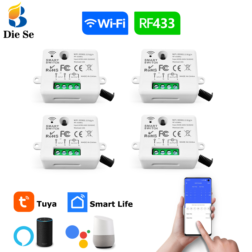 Tuya WiFi Smart Light Switch 4 - огляд і ціна Home Automation Industry