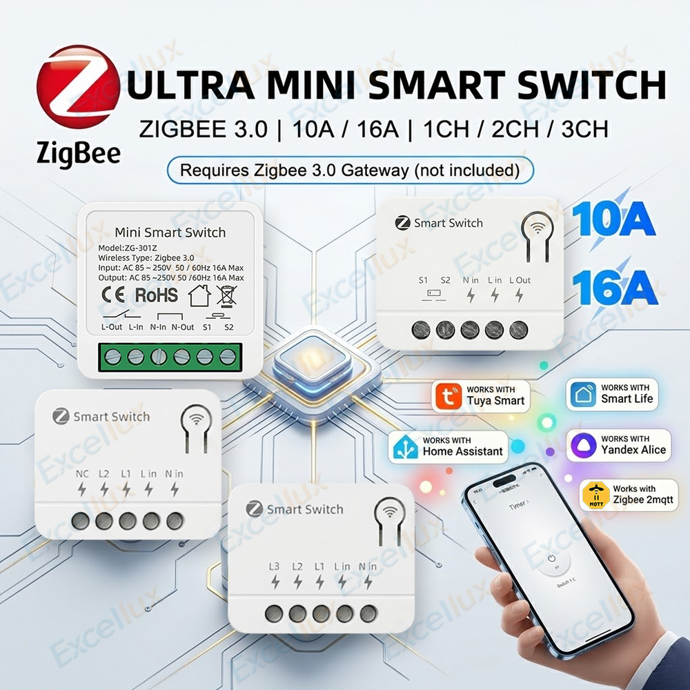Mini Zigbee Smart Switch Modul - огляд і ціна Diy Home Automation Controller