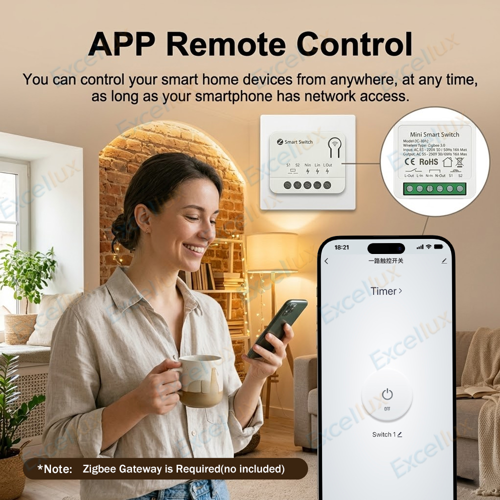 Mini Zigbee Smart Switch Modul - огляд і ціна Diy Home Automation Controller