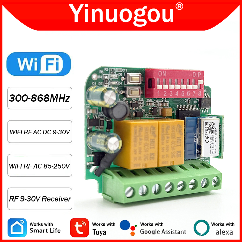 Universal Tuya WiFi Switch Gar - огляд і ціна 433Mhz Receiver Module