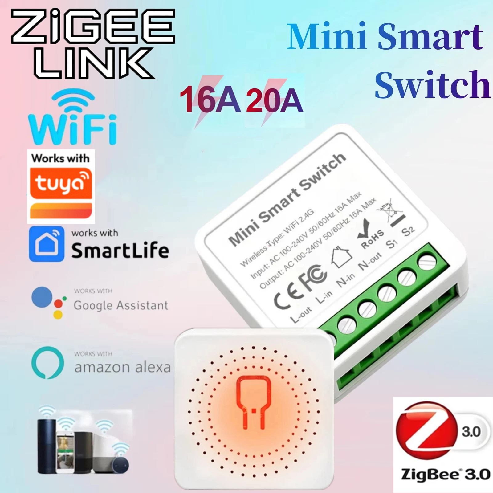 For Tuya Mini Smart WiFi Switc - огляд і ціна Diy Home Automation Controller