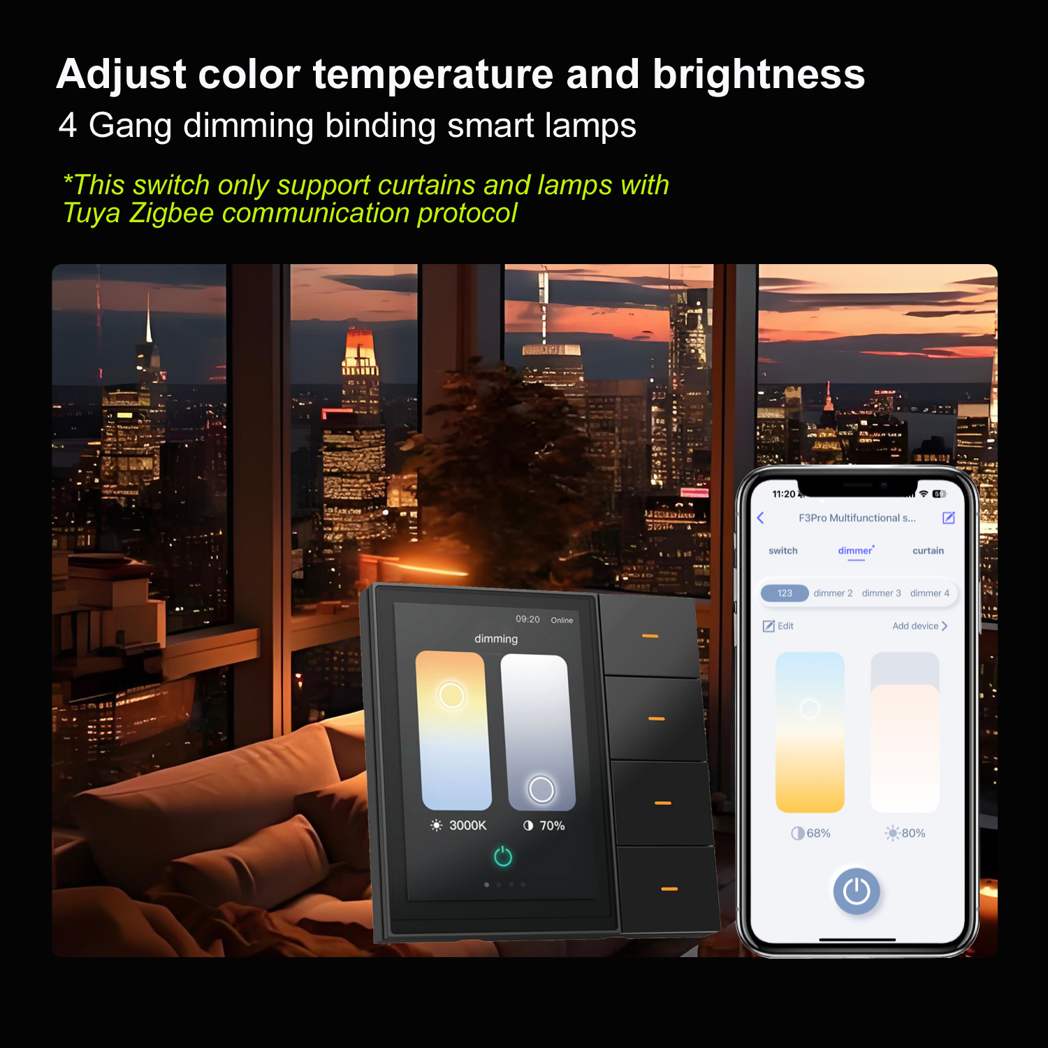 F3-pro Tuya Smart Panel ZigBee - огляд і ціна Home Automation Ideas