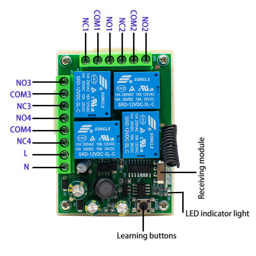 433Mhz Wireless Switch AC 85-2 - огляд і ціна 433Mhz Receiver Module