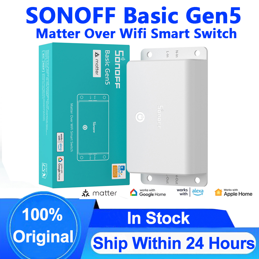 SONOFF Basic Gen5 Matter Over  - огляд і ціна Sonoff Basic Switch