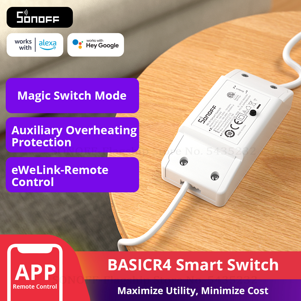 SONOFF BASICR4 Wifi Switch Sma - огляд і ціна Sonoff Basic Switch