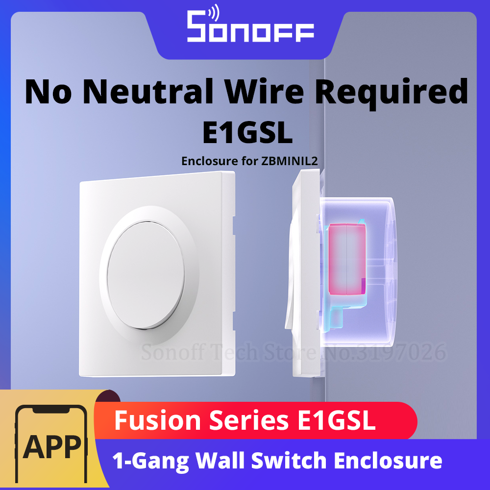 SONOFF E1GSL Wall Switch Enclo - огляд і ціна Sonoff Basic Switch