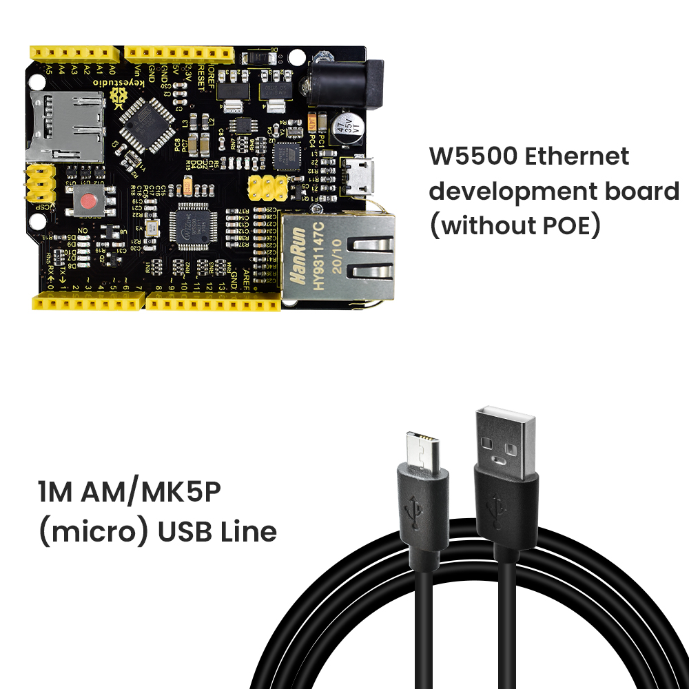 Keyestudio W5500 ETHERNET DEVE - огляд і ціна Ethernet Module W5500