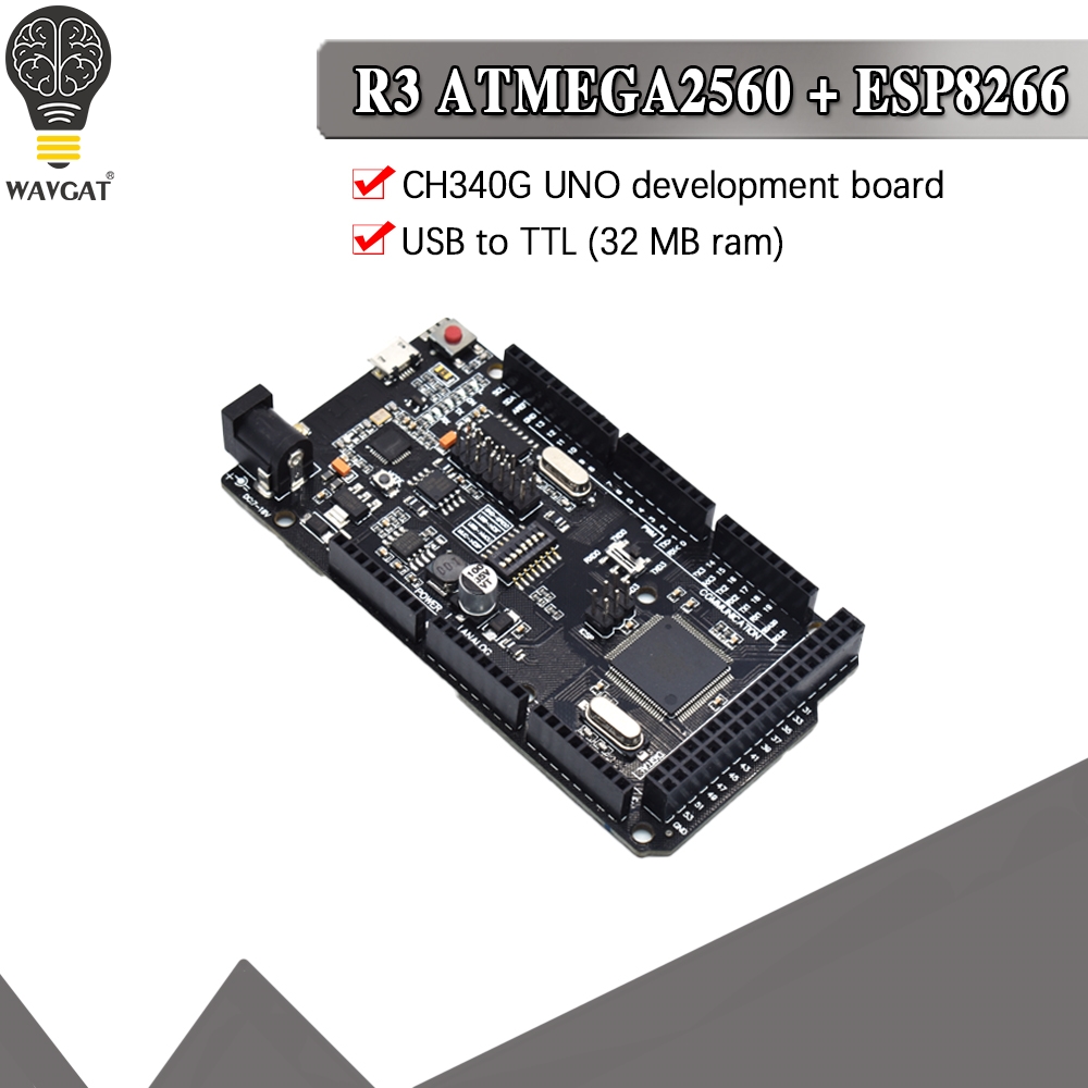 Mega2560 + WiFi R3 ATmega2560+ - огляд і ціна Esp8266 Nodemcu Board