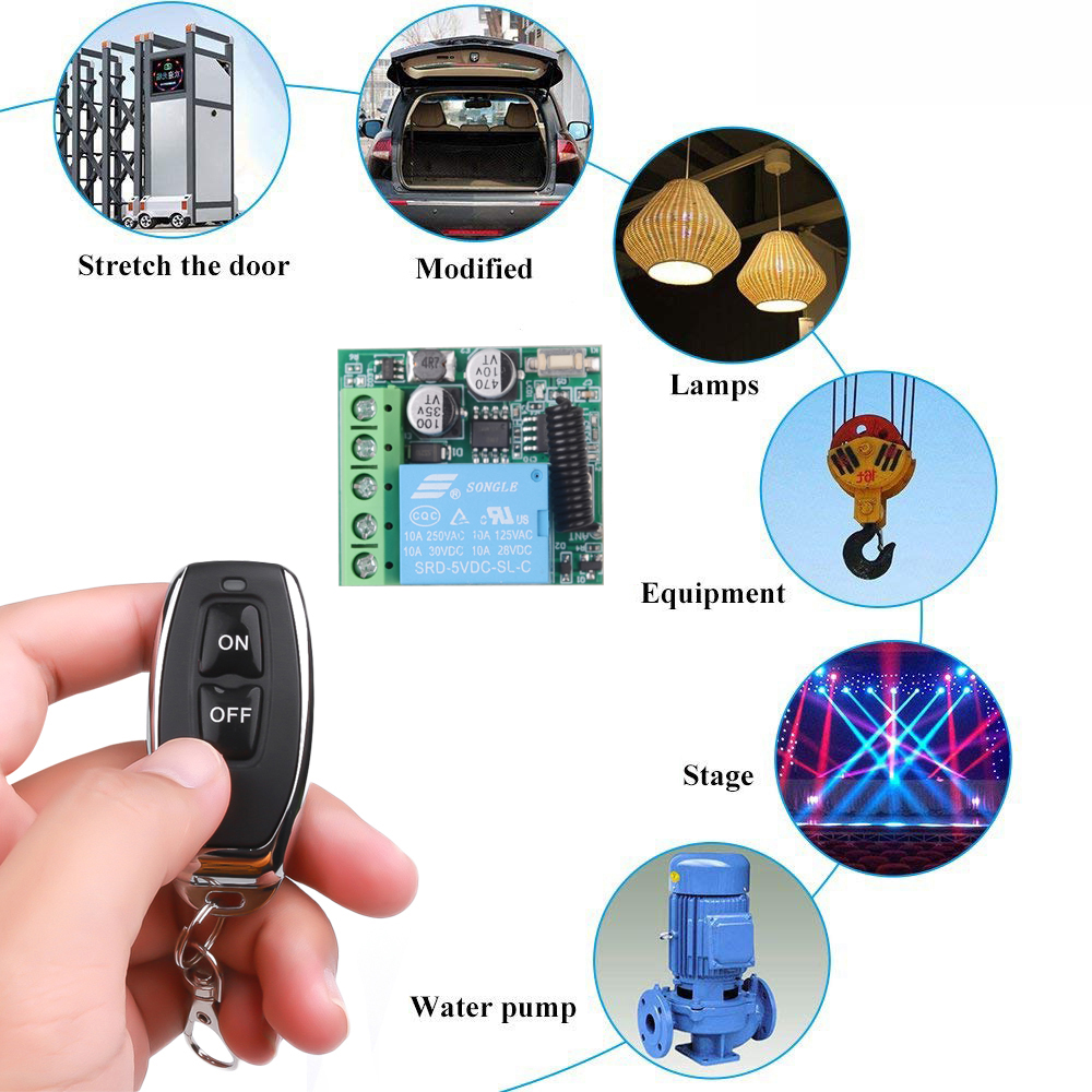 DC 12V 433Mhz RF Wireless Remo - огляд і ціна Diy Home Automation Controller