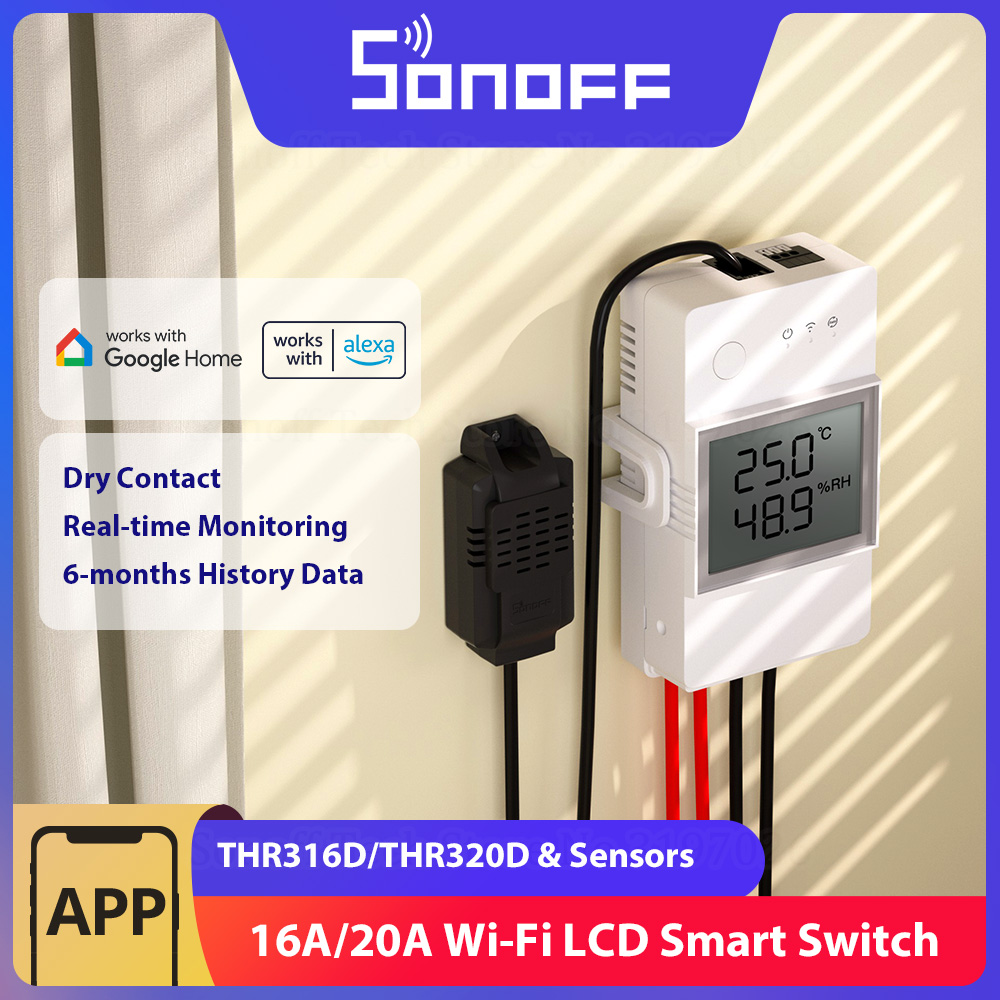 SONOFF THR316D/THR320D Tempera - огляд і ціна Sonoff Basic Switch
