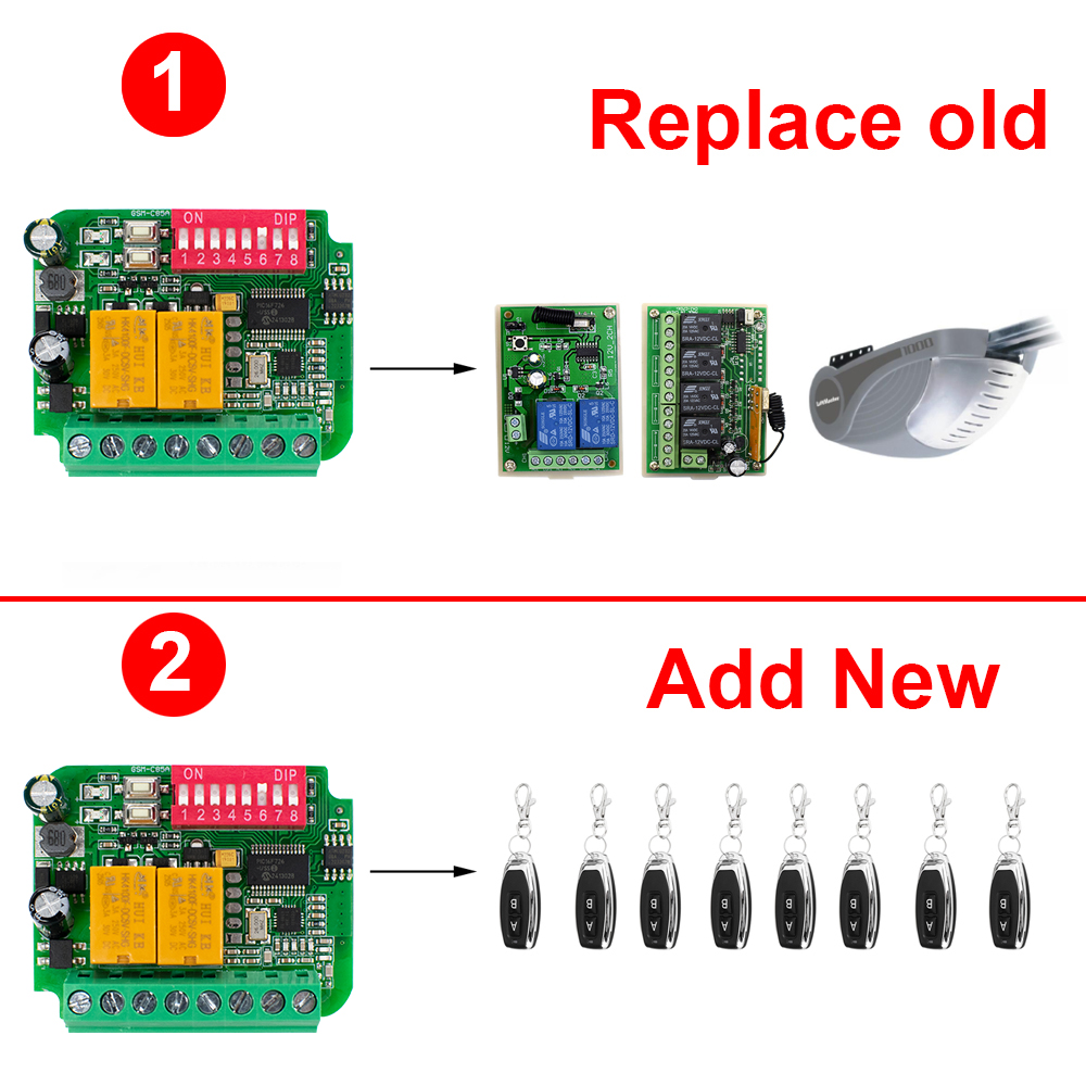 Garage Door Receiver Controlle - огляд і ціна 433Mhz Receiver Module