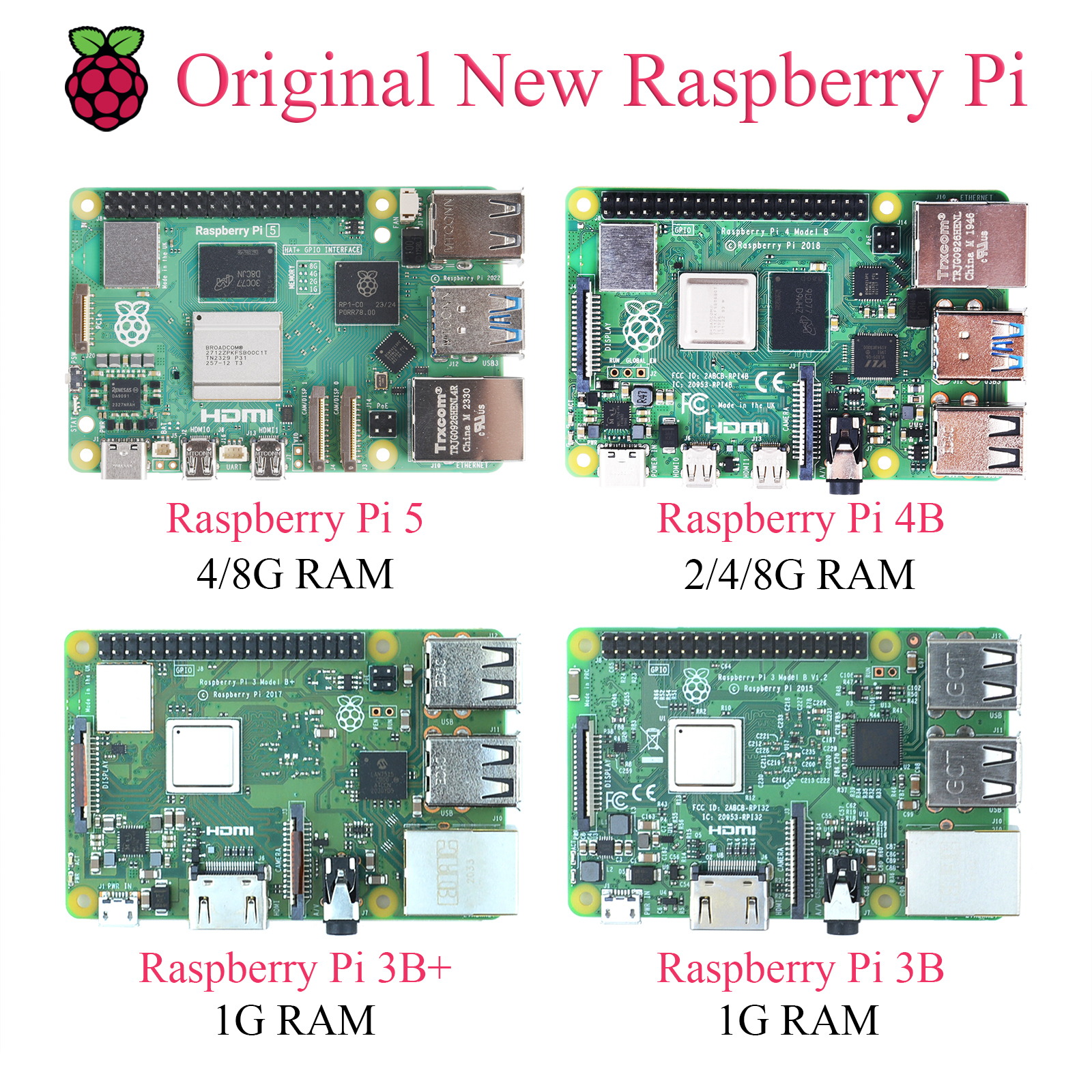 1PCS Original Raspberry Pi 5 4 - огляд і ціна Diy Home Automation Raspberry Pi