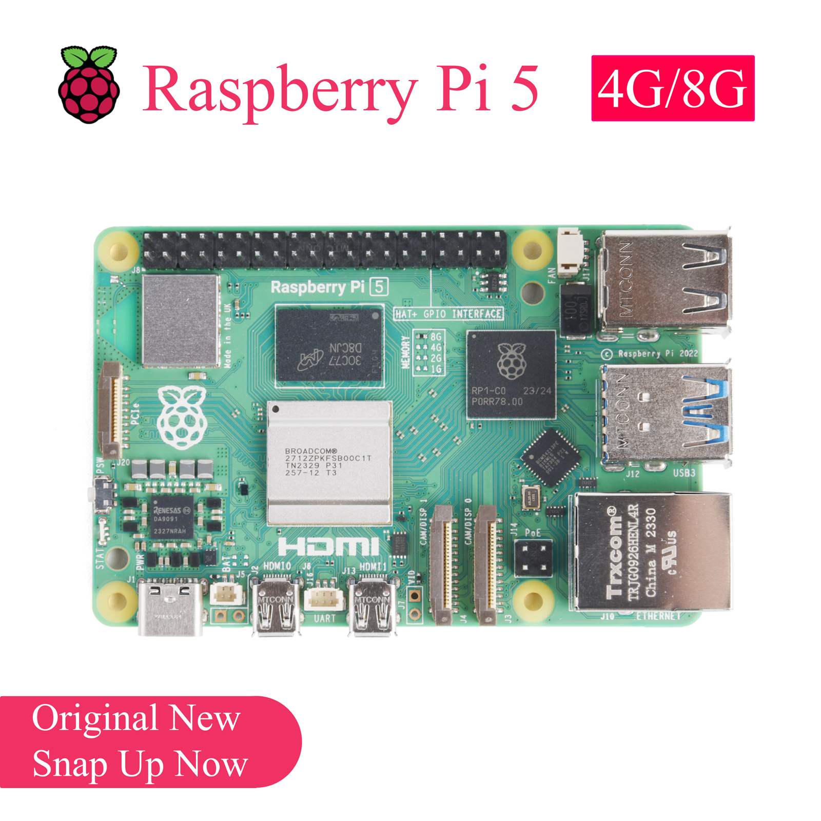 1PCS Original Raspberry Pi 5 4 - огляд і ціна Diy Home Automation Raspberry Pi