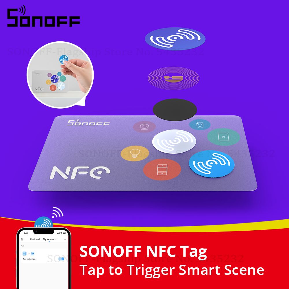 SONOFF NFC Tag Ntag215 Sticker - огляд і ціна Sonoff Basic Switch
