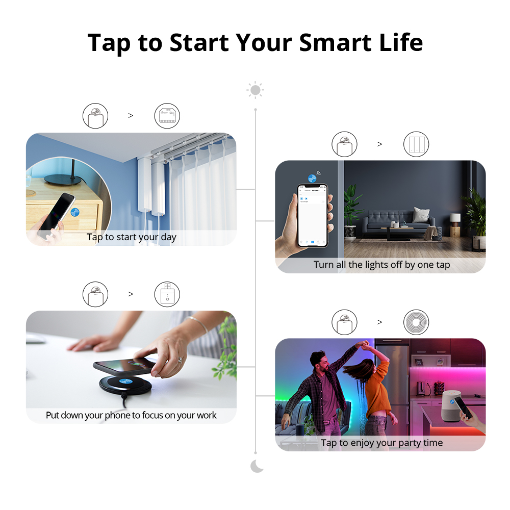 SONOFF NFC Tag Ntag215 Sticker - огляд і ціна Sonoff Basic Switch