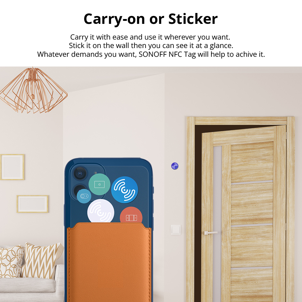 SONOFF NFC Tag Ntag215 Sticker - огляд і ціна Sonoff Basic Switch