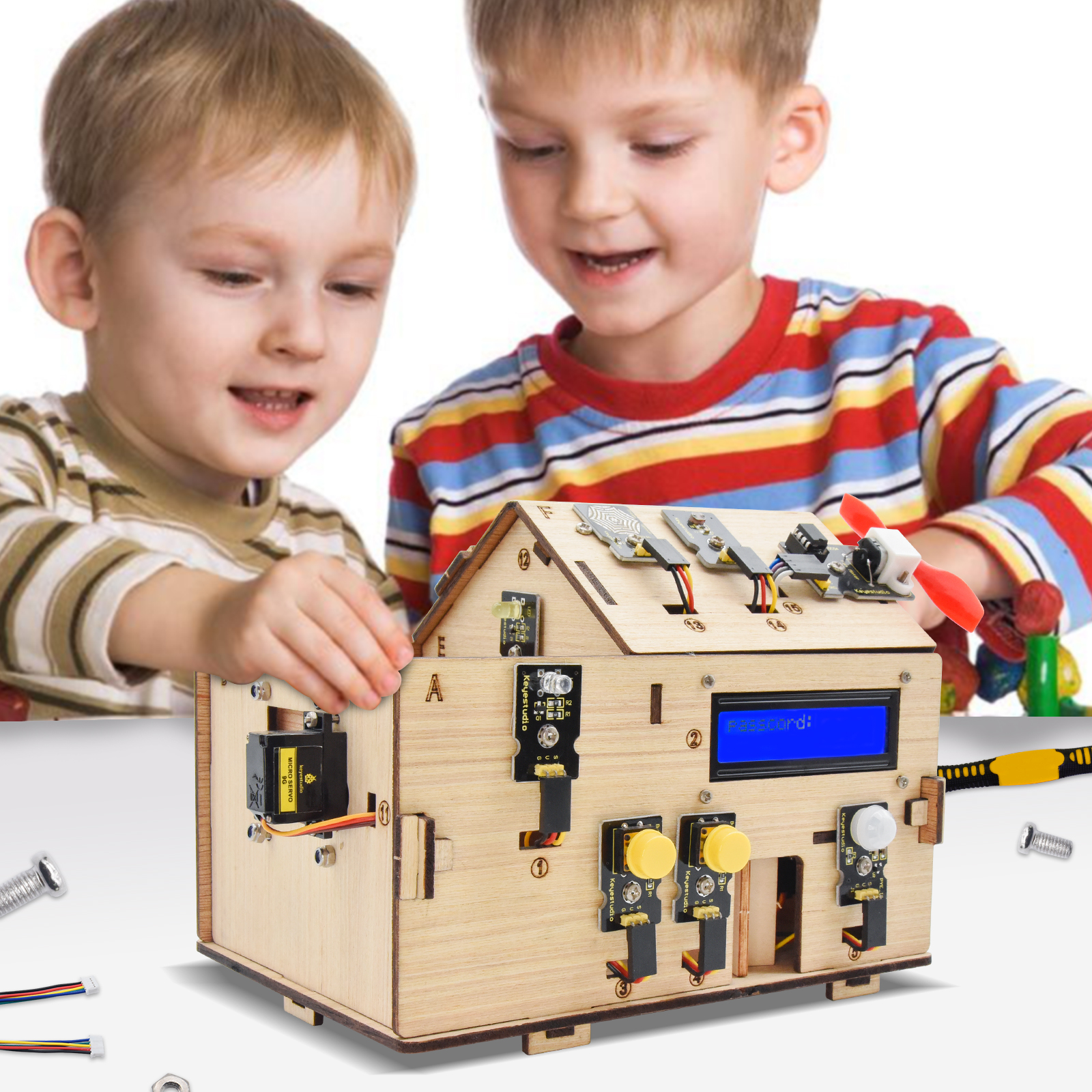 Keyestudio Smart Home Kit For  - огляд і ціна Home Automation Diy Kit