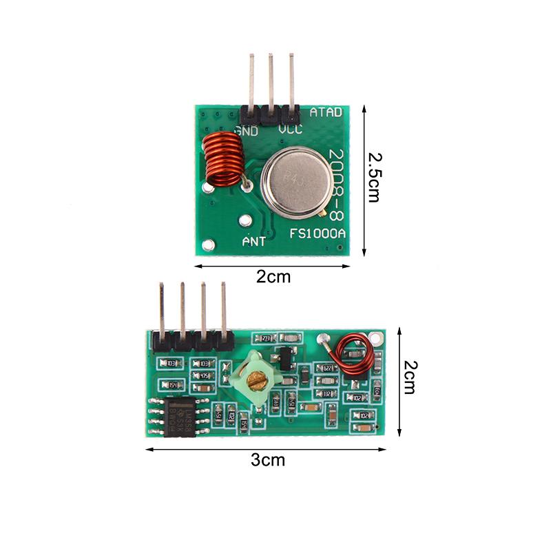 1/2Pcs 433MHZ 315MHZ Transmitt - огляд і ціна 433Mhz Receiver Module