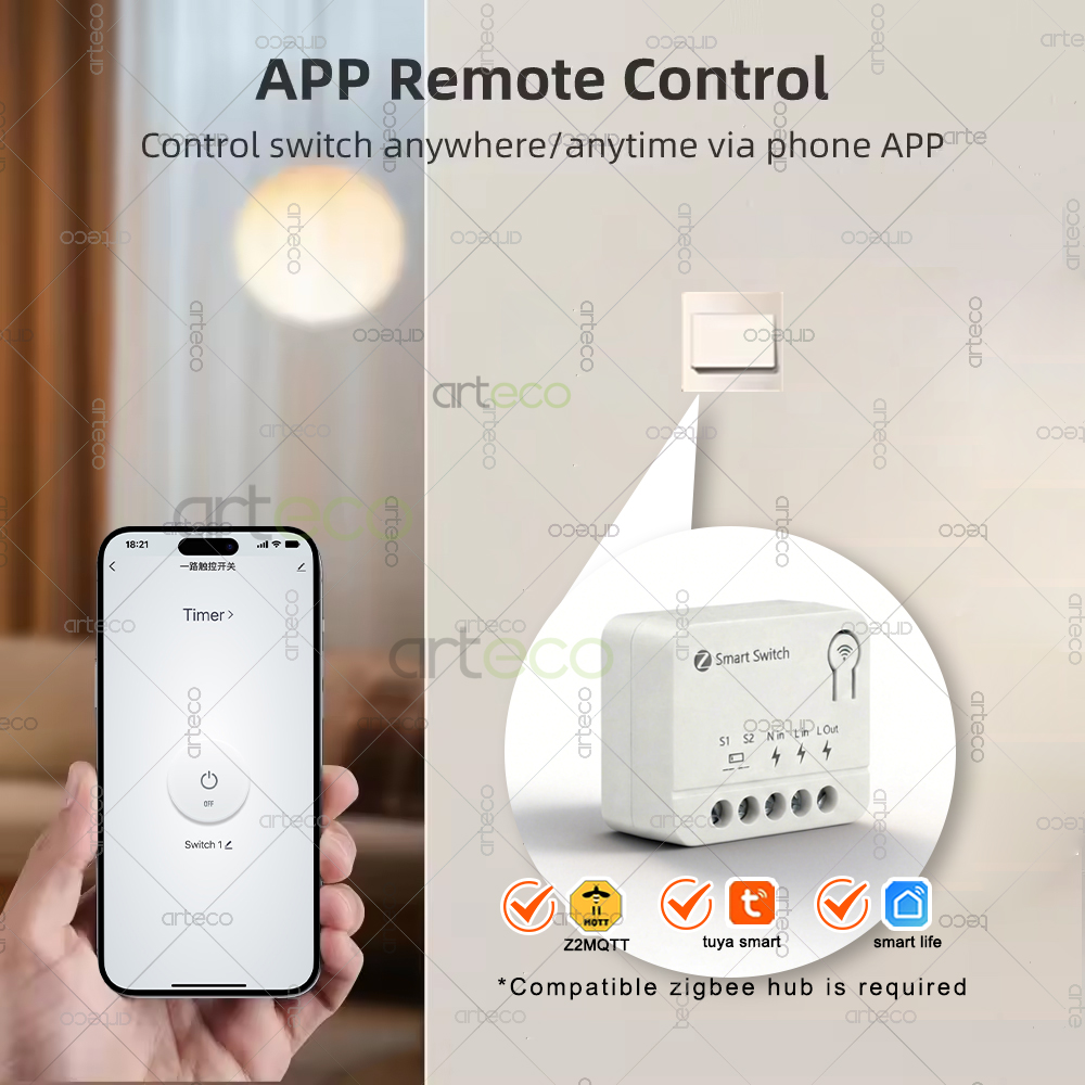 10A Zigbee Mini Smart Switch M - огляд і ціна Diy Home Automation Controller
